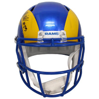 Kyren Williams Autographed Los Angeles Rams Full Size Speed Helmet Beckett