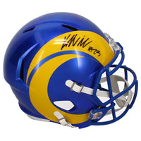 Kyren Williams Autographed Los Angeles Rams Full Size Speed Helmet Beckett