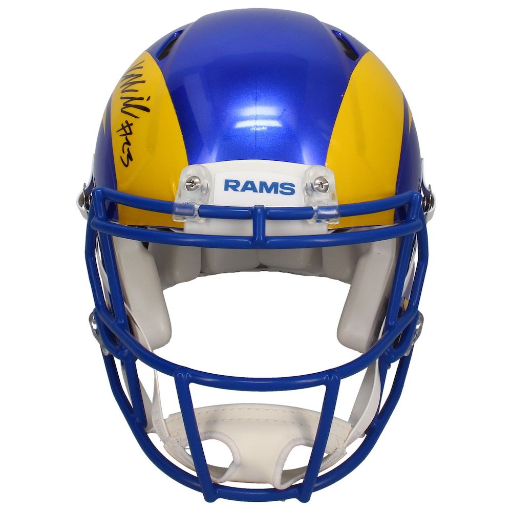 Kyren Williams Autographed Los Angeles Rams Authentic Speed Helmet Beckett