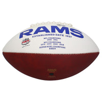 Kyren Williams Autographed Los Angeles Rams White Panel Football Beckett