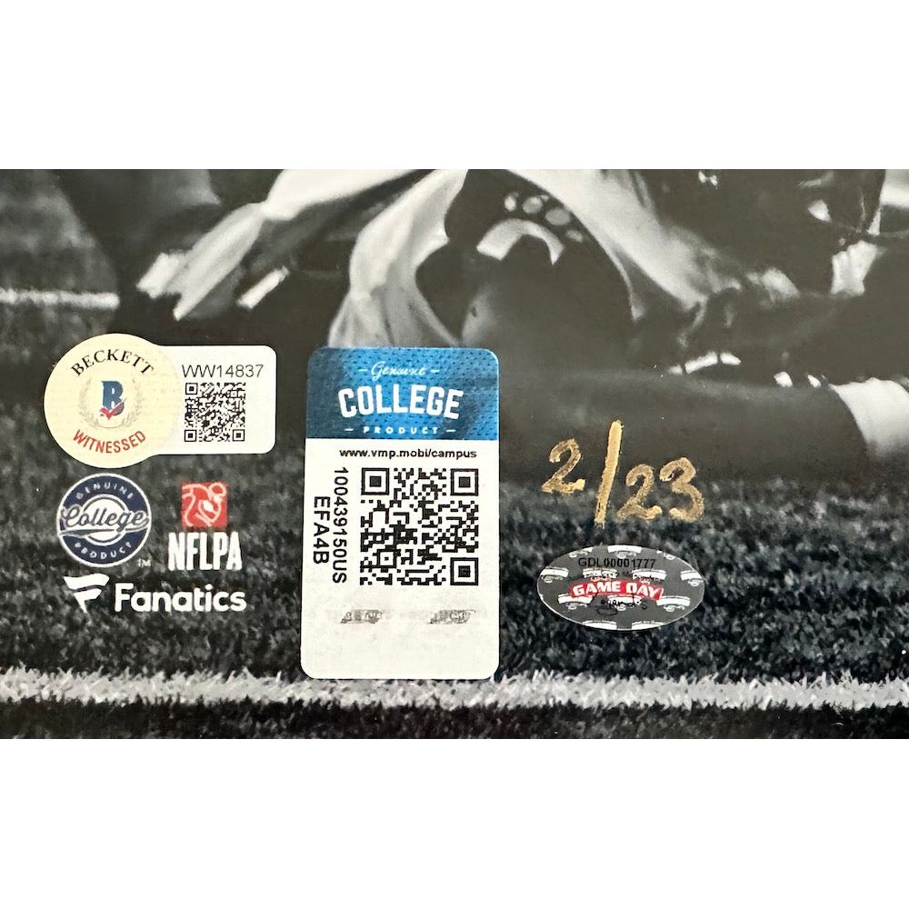 Kyren Williams Autographed (in gold ink) & Inscribed "Play Like a Champion Today" 11" x 14" Photo Beckett / GDL LE 23