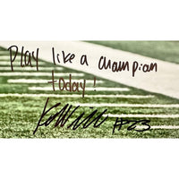 Kyren Williams Autographed (in black ink) & Inscribed "Play Like a Champion Today" 16" x 20" Photo Beckett / GDL LE 23