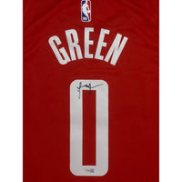 JALEN GREEN Autographed Houston Rockets Red Swingman Jersey FANATICS