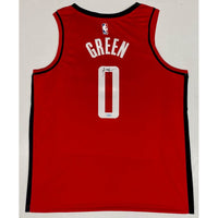 JALEN GREEN Autographed Houston Rockets Red Swingman Jersey FANATICS
