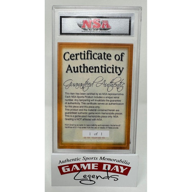 Kobe Bryant / Michael Jordan Los Angeles Lakers / Chicago Bulls Dual Game Used Jersey Patch Card NSA LE 1/1