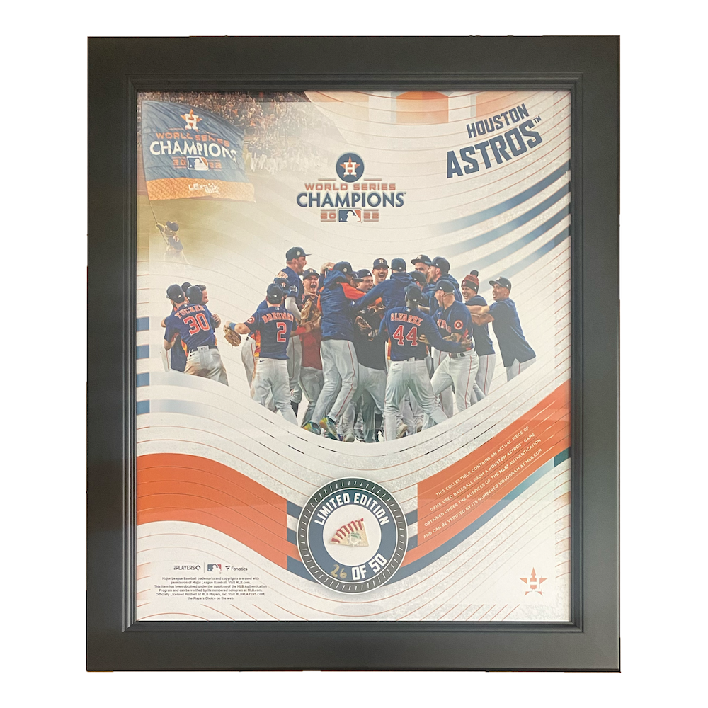Houston Astros 2022 World Series Champs 15" x 17" GU Baseball Collage LE 50