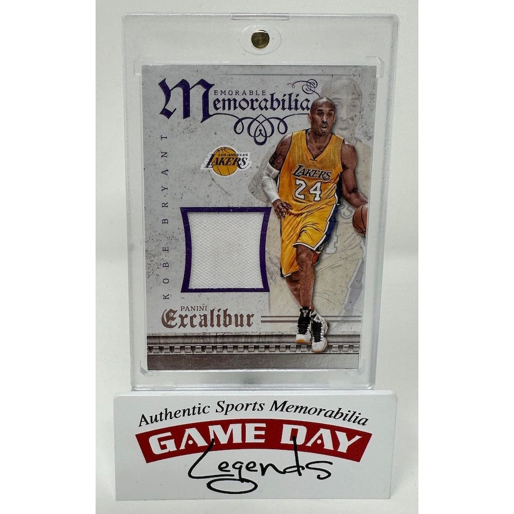 Kobe Bryant Los Angeles Lakers 2015-16 Panini Excalibur Memorable Memorabilia Game Worn Jersey