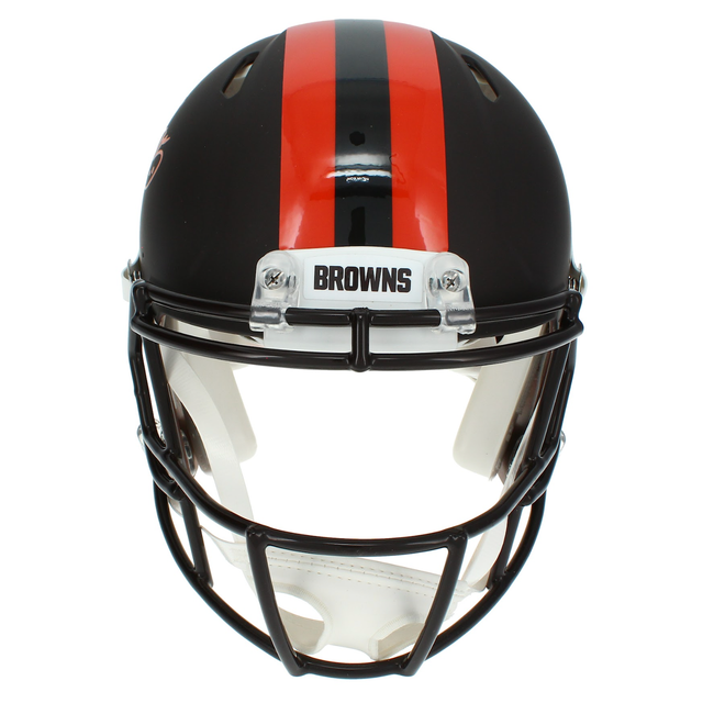Myles Garrett Autographed Browns Alpha Dog Speed Authentic Helmet Beckett