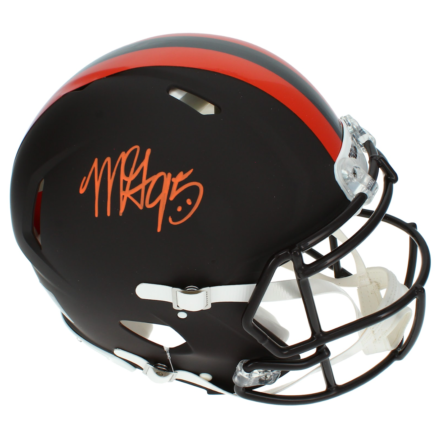Myles Garrett Autographed Browns Alpha Dog Speed Authentic Helmet Beckett
