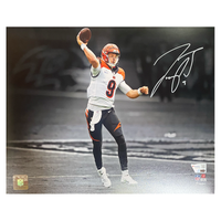 Joe Burrow Autographed Bengals "Throwing" 11" x 14" Photograph Fanatics