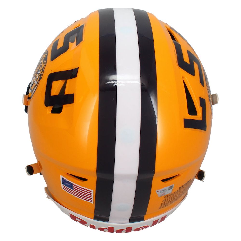 Joe Burrow Autographed LSU Tigers Authentic Yellow Speed Flex Helmet Fanatics