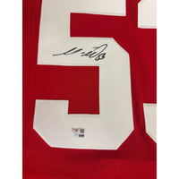Moritz Seider Autographed Detroit Red Wings Red Fanatics Breakaway Jersey Fanatics