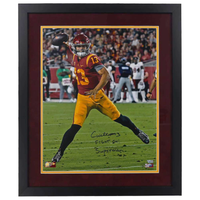 Caleb Williams Autographed "Fight On" USC Framed 16" x 20" Photo Fanatics LE 25