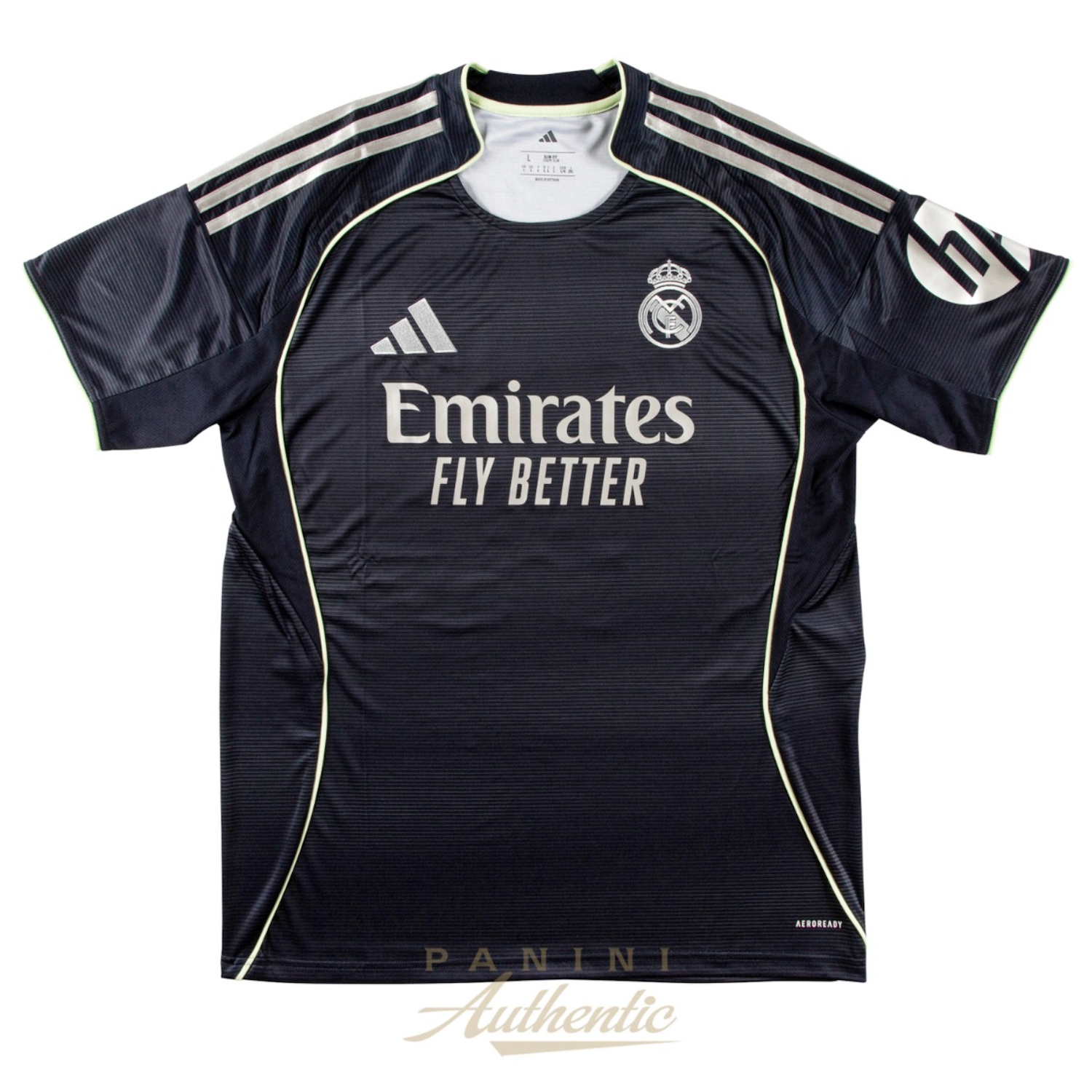 Kylian Mbappe Autographed 2025-26 Real Madrid Navy Nike Away Replica Jersey Panini