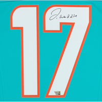 Jaylen Waddle Autographed Miami Dolphins Aqua Nike Game Jersey