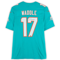 Jaylen Waddle Autographed Miami Dolphins Aqua Nike Game Jersey