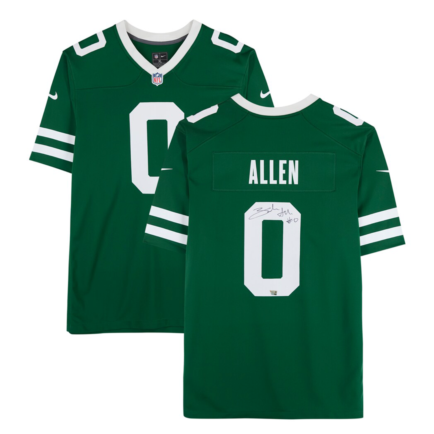 Braelon Allen Autographed New York Jets Green Nike Vapor F.U.S.E. Limited Jersey Fanatics