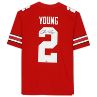 Chase Young Autographed Ohio State Buckeyes Scarlet Nike Game Jersey Fanatics