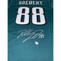 Dallas Goedert Autographed Philadelphia Eagles Nike Midnight Green Game Jersey with Super Bowl LIX Patch Fanatics