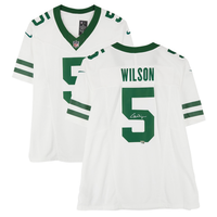 Garrett Wilson Autographed New York Jets White Nike Limited Jersey