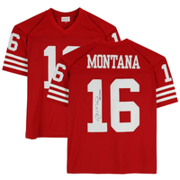 Joe Montana Autographed "HOF 2000" San Francisco 49ers M&N Jersey Fanatics