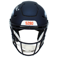 Bo Nix Autographed Denver Broncos Speedflex Authentic Helmet Beckett Witnessed