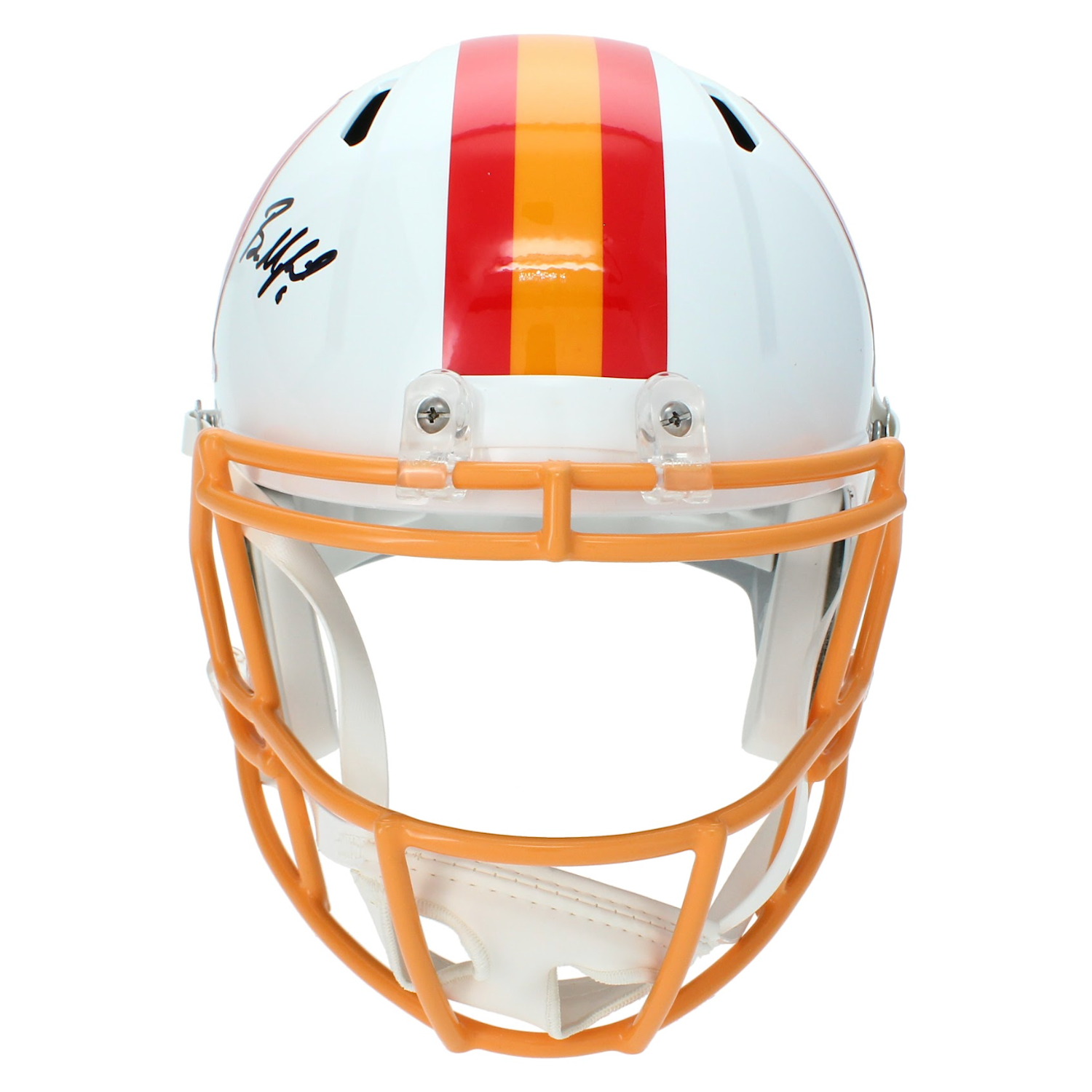 Baker Mayfield Autographed Buccaneers Full Size Throwback Helmet Beckett