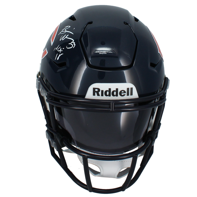 Brian Urlacher Autographed "HOF 18" Chicago Bears MIDI Speedflex Helmet Beckett