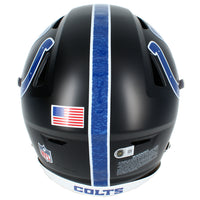 Jonathan Taylor Autographed Indianapolis Colts Black 2023 Alternate Speedflex Authentic Helmet Beckett