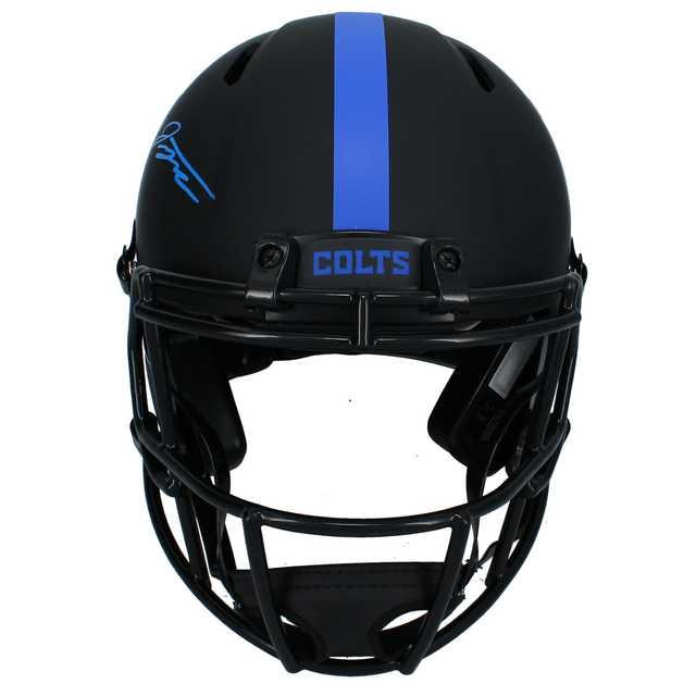 Jonathan Taylor Autographed For the Shoe Indianapolis Colts Authentic Eclipse Helmet Beckett