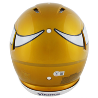 Justin Jefferson Autographed Minnesota Vikings Authentic Flash Helmet Beckett