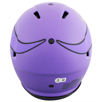 Justin Jefferson Autographed Minnesota Vikings Authentic 'RAVE' Helmet Beckett