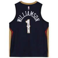 ZION WILLIAMSON Signed New Orleans Pelicans Blue Swingman Jersey FANATICS