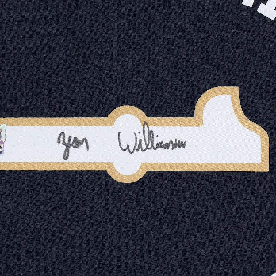 ZION WILLIAMSON Signed New Orleans Pelicans Blue Swingman Jersey FANATICS