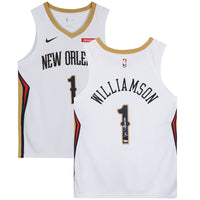 ZION WILLIAMSON Signed New Orleans Pelicans White Swingman Jersey FANATICS
