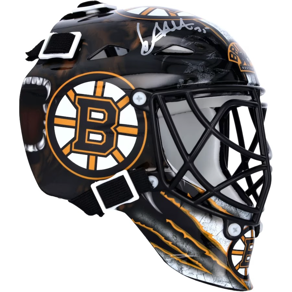 LINUS ULLMARK Autographed Boston Bruins Mini Goalie Mask FANATICS