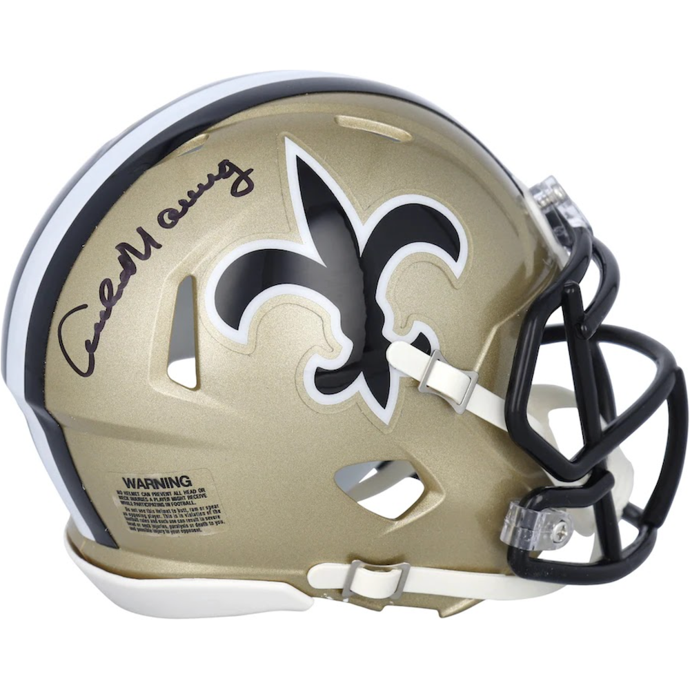 Archie Manning Autographed New Orleans Saints Throwback Mini Helmet Fanatics