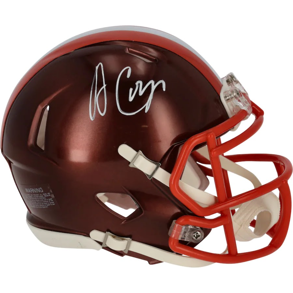 AMARI COOPER Autographed Cleveland Browns Mini Flash Speed Helmet FANATICS
