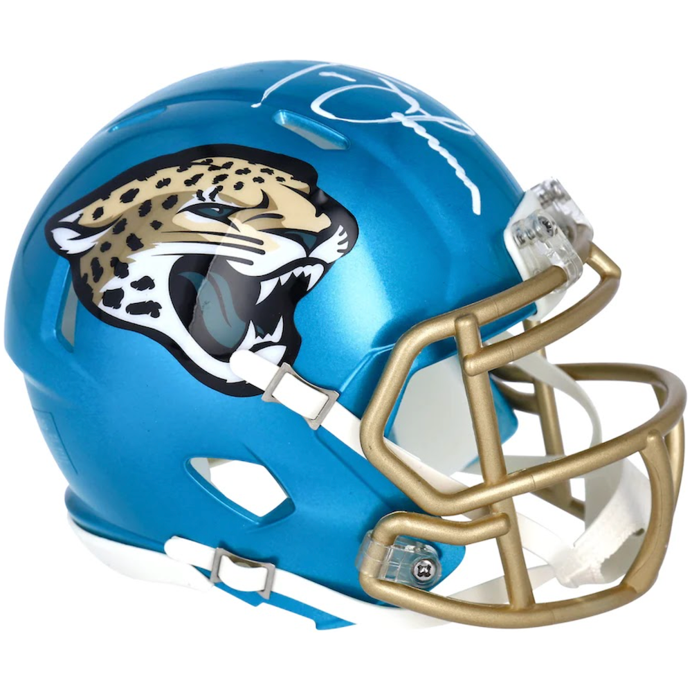 Trevor Lawrence Autographed Jaguars Flash Speed Mini Helmet Fanatics