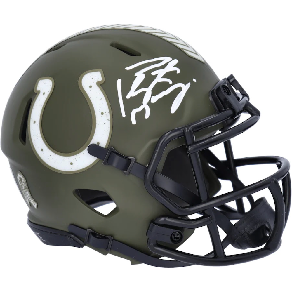 PEYTON MANNING Autographed Indianapolis Colts STS Mini Speed Helmet FANATICS
