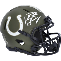 PEYTON MANNING Autographed Indianapolis Colts STS Mini Speed Helmet FANATICS