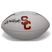 CALEB WILLIAMS Autographed USC White Panel Football FANATICS