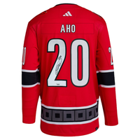 Sebastian Aho Autographed Carolina Hurricanes Reverse Retro Adidas Jersey Fanatics