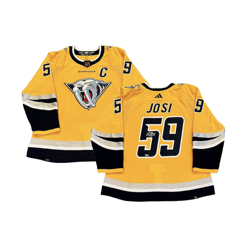 ROMAN JOSI Autographed Nashville Predators Authentic 2023 Reverse Retro Jersey FANATICS