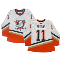 TREVOR ZEGRAS Autographed Anaheim Ducks 2022-23 Reverse Retro Authentic Jersey FANATICS