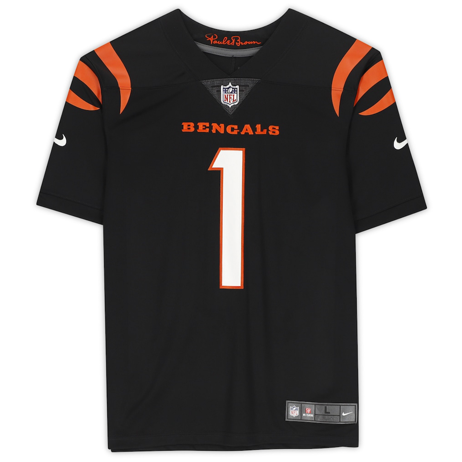 JA'MARR CHASE Autographed Cincinnati Bengals Black Limited Jersey FANATICS