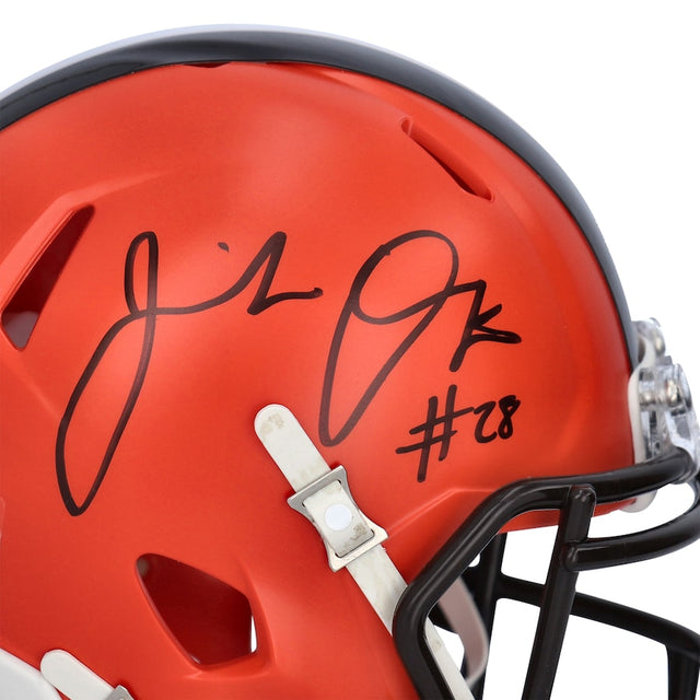 JEREMIAH OWUSU-KORAMOAH Autographed Browns Mini Speed Helmet FANATICS