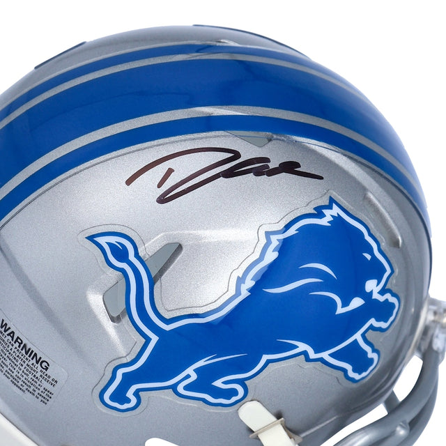 D'ANDRE SWIFT Autographed Detroit Lions Mini Speed Helmet FANATICS