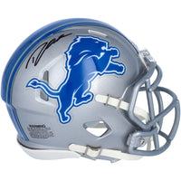 D'ANDRE SWIFT Autographed Detroit Lions Mini Speed Helmet FANATICS