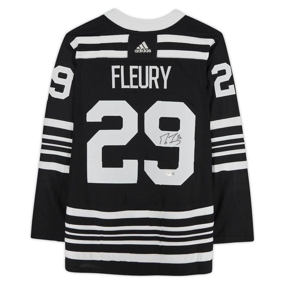 MARC-ANDRE FLEURY Autographed Chicago Blackhawks Authentic Alternate Jersey FANATICS